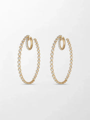 2 inch Split Bezel Double Hoop