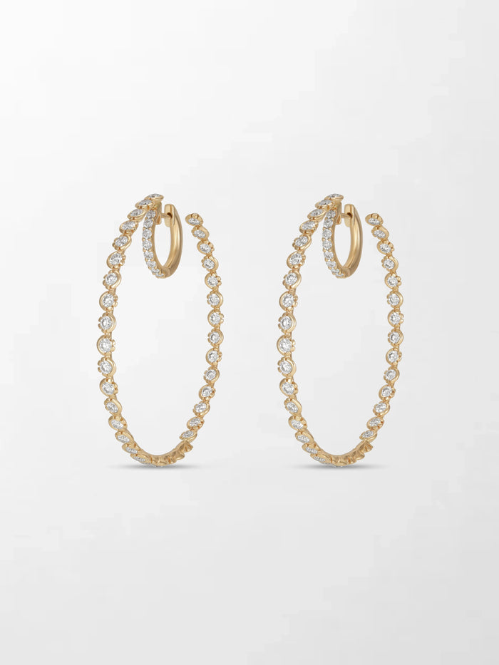 2 inch Split Bezel Double Hoop