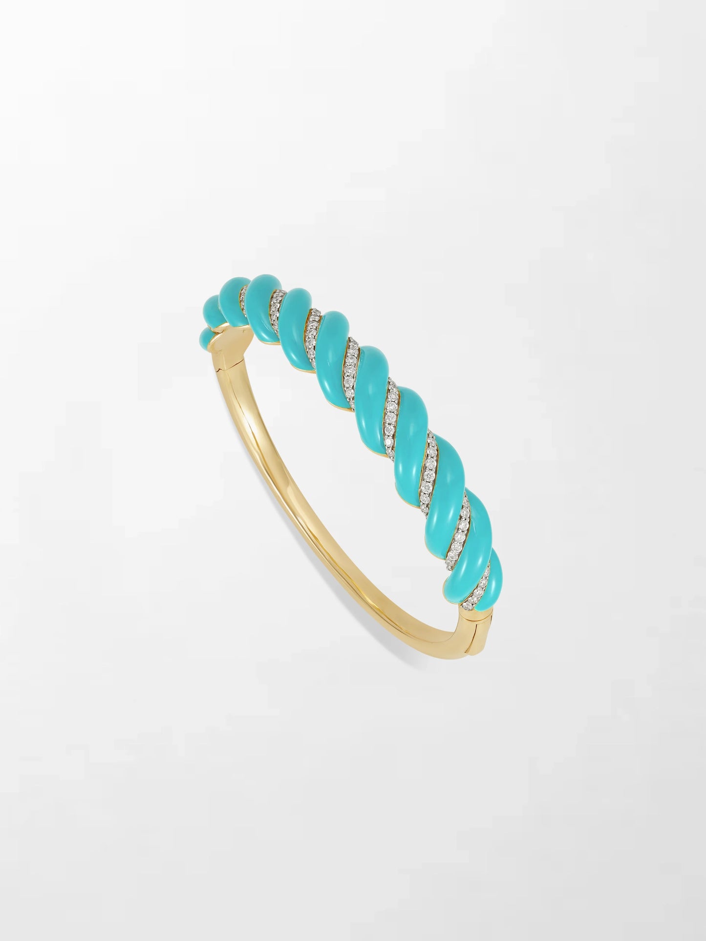 Turquoise Hinged Bracelet