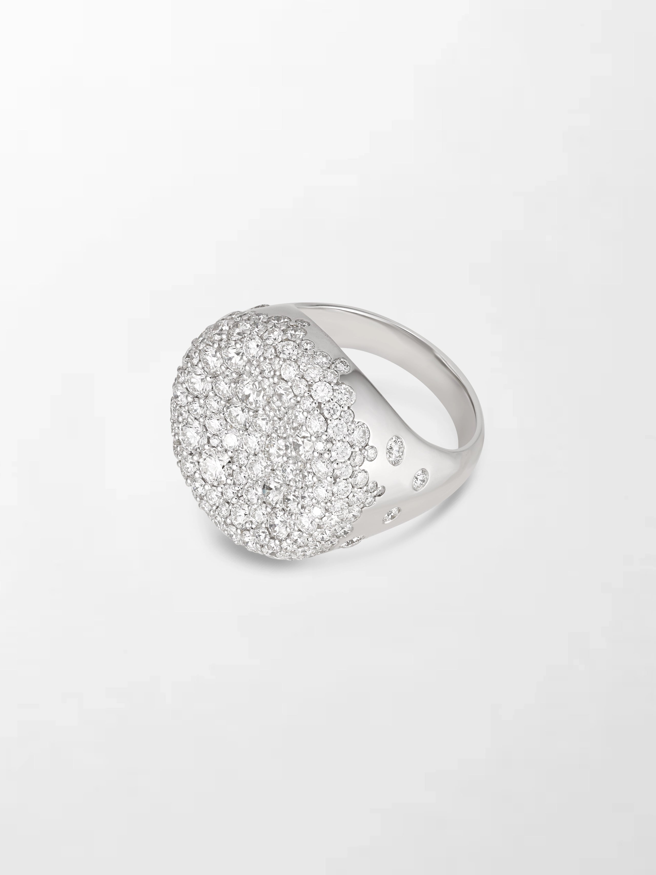Snow Cupped Dome Ring
