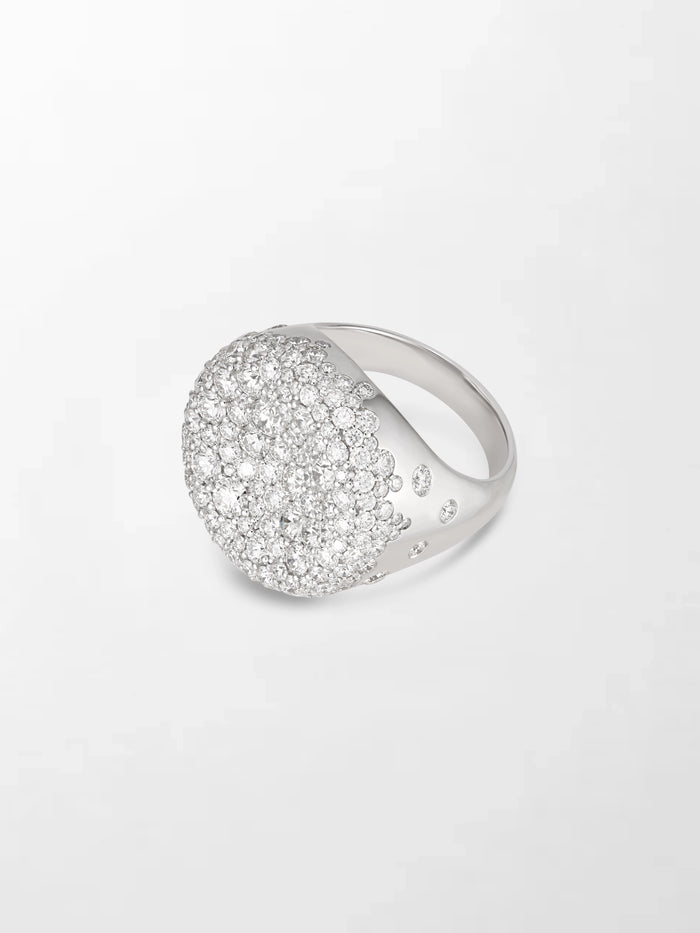 Snow Cupped Dome Ring