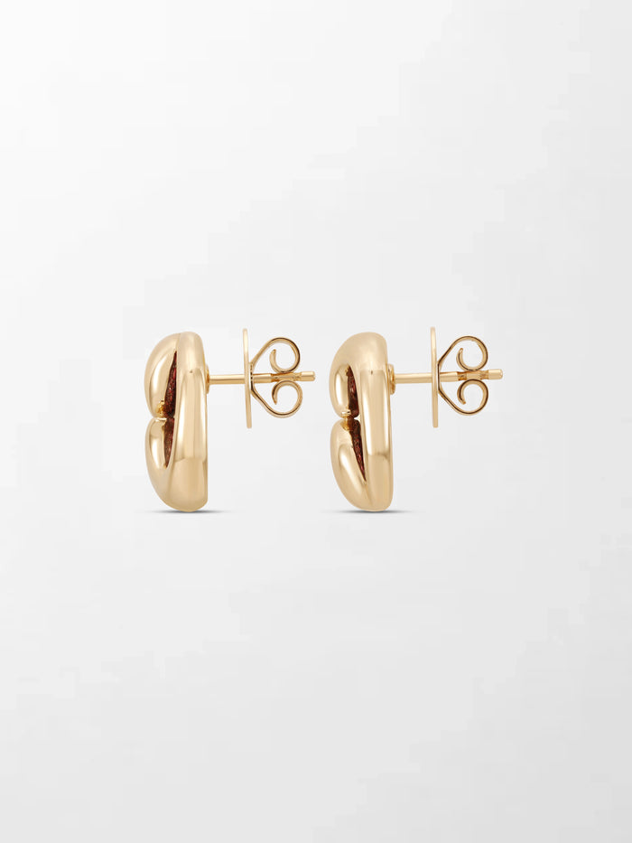 Yin - Yang Flick Ruby Studs