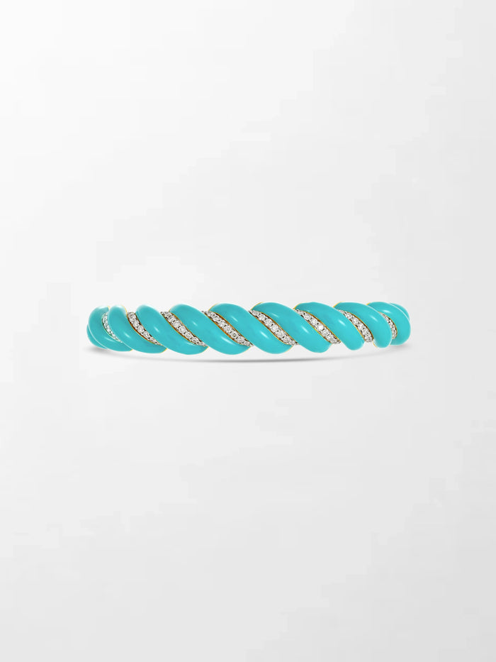 Turquoise Hinged Bracelet