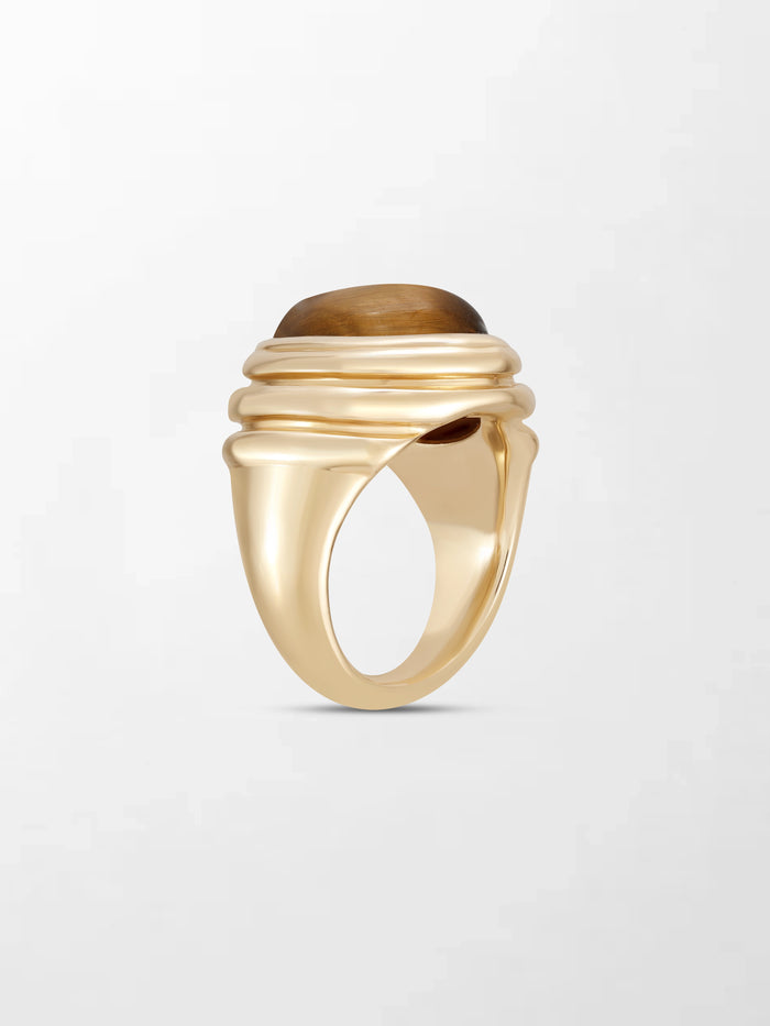 Tiger's Eye Gold Ring