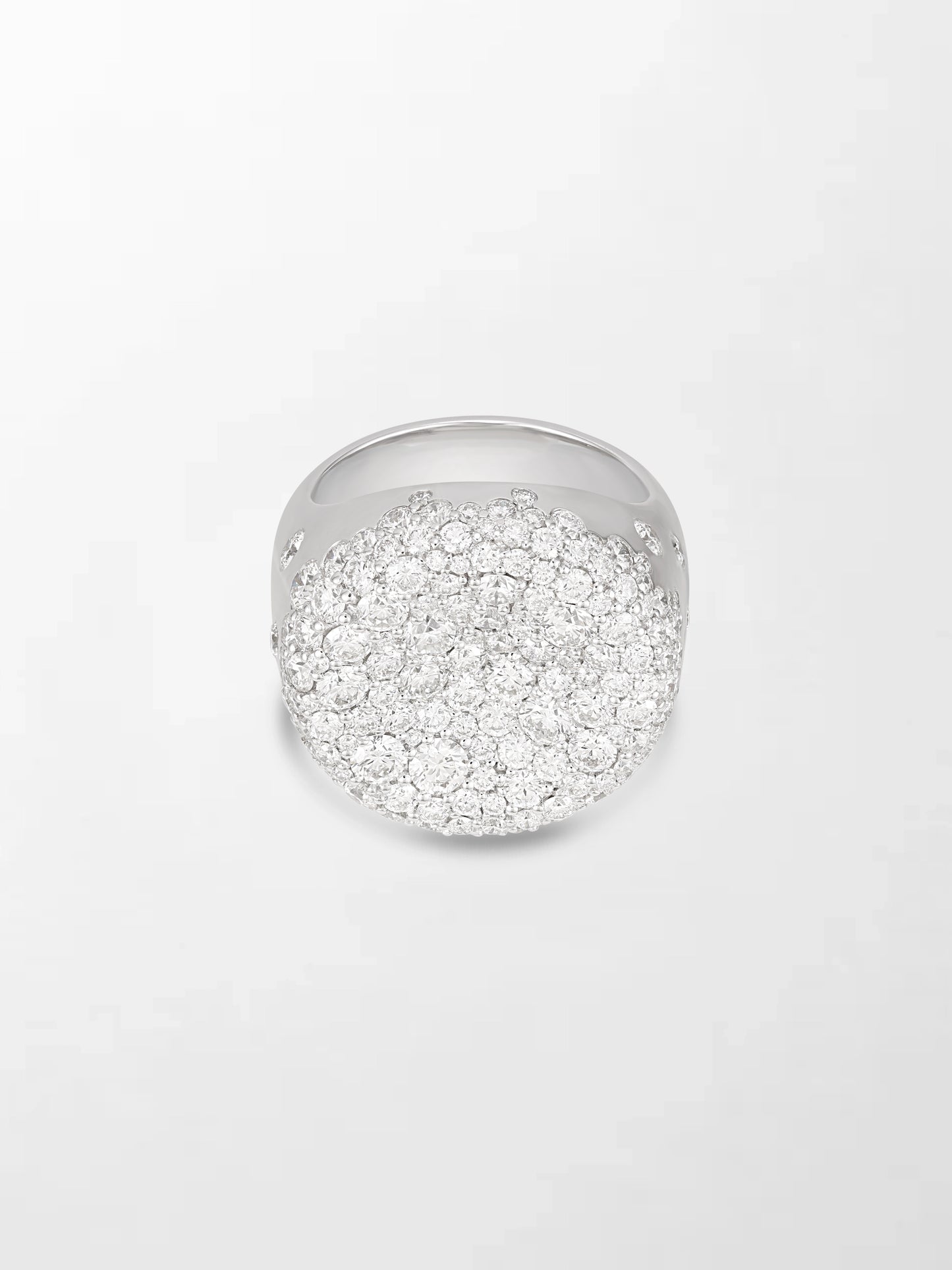 Snow Cupped Dome Ring