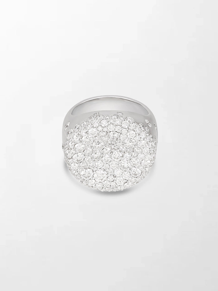 Snow Cupped Dome Ring