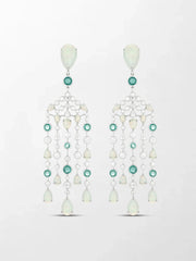 Moonlit Opal Chandelier Earrings