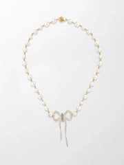 Akoya Pearl Flick-Tie Necklace