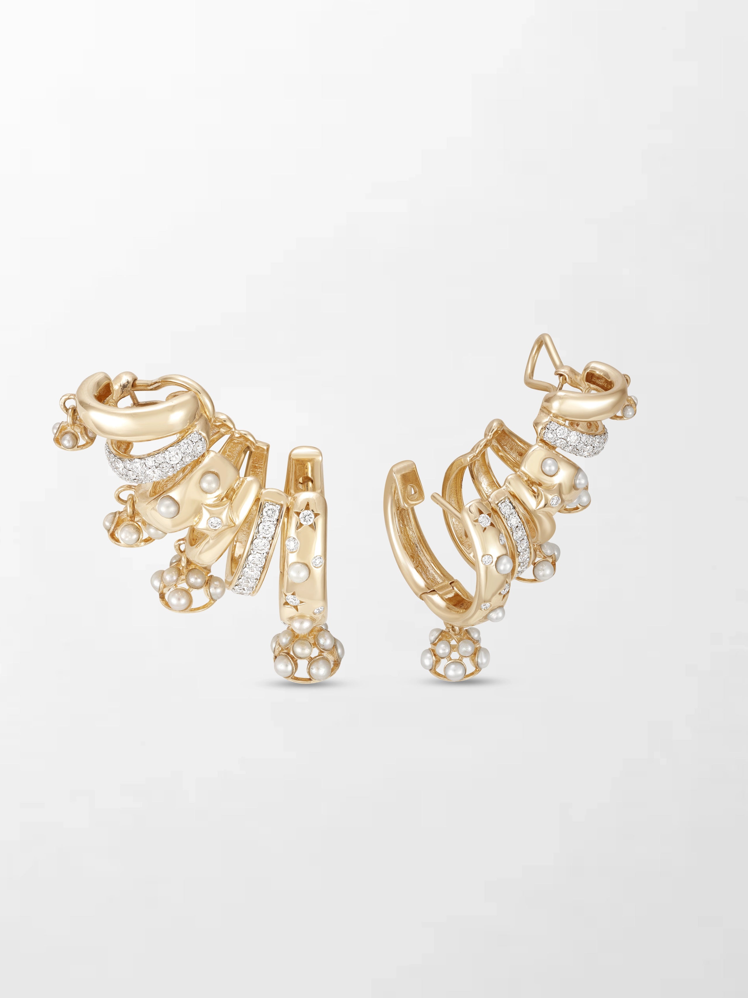 Crescent Climbers Earring