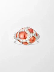 Giraffe Hessonite Ring