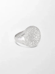 Snow Cupped Dome Ring
