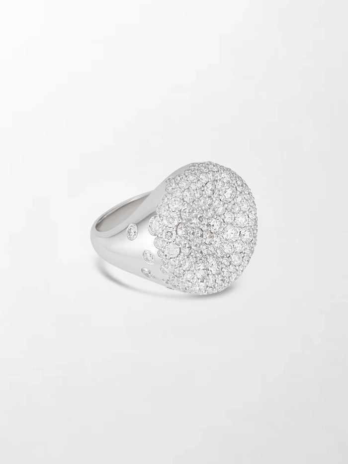 Snow Cupped Dome Ring