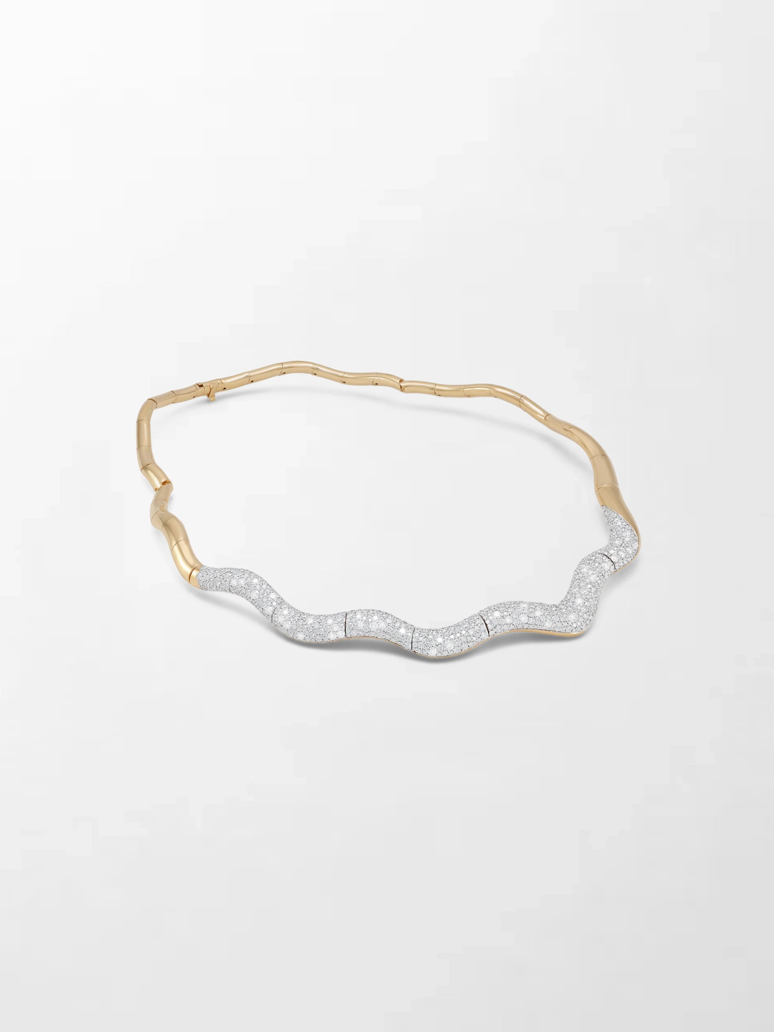 Wave Diamond Necklace