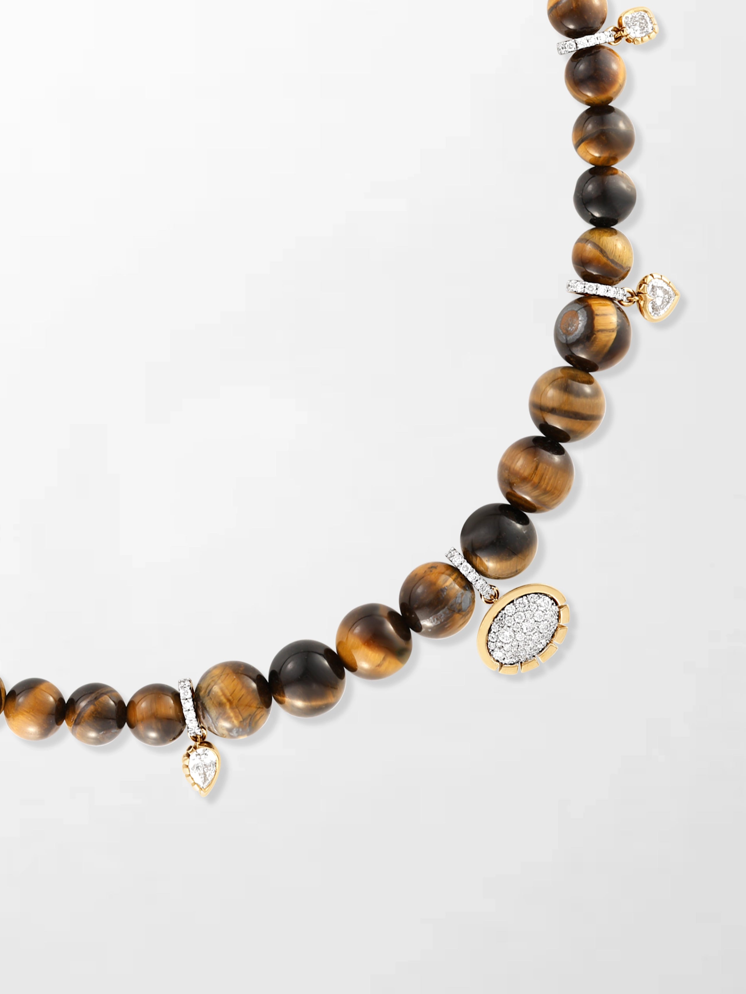 Tiger’s Eye Charm Necklace