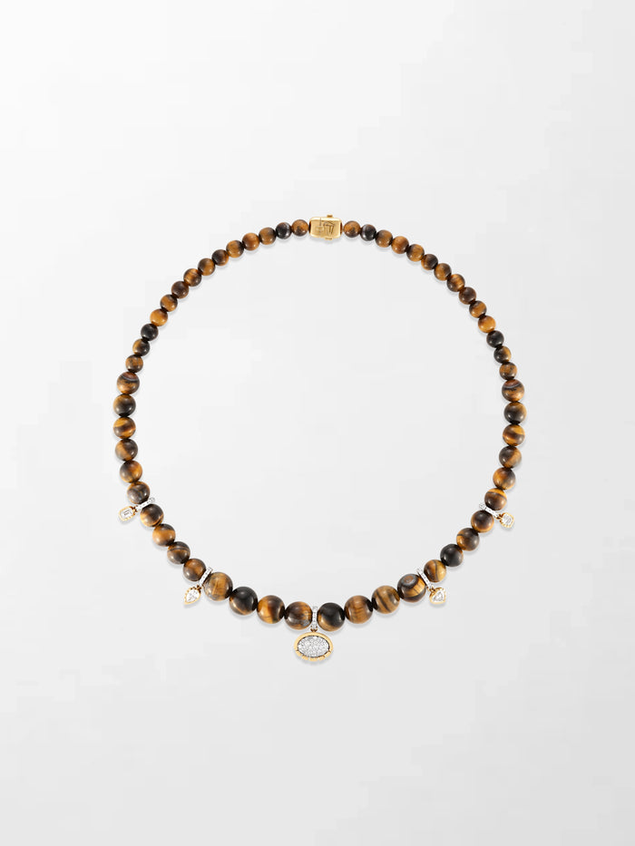 Tiger’s Eye Charm Necklace