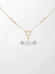 Midnight Diamond Dumbbell T-Bar Chain