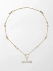 Midnight Diamond Dumbbell T-Bar Chain