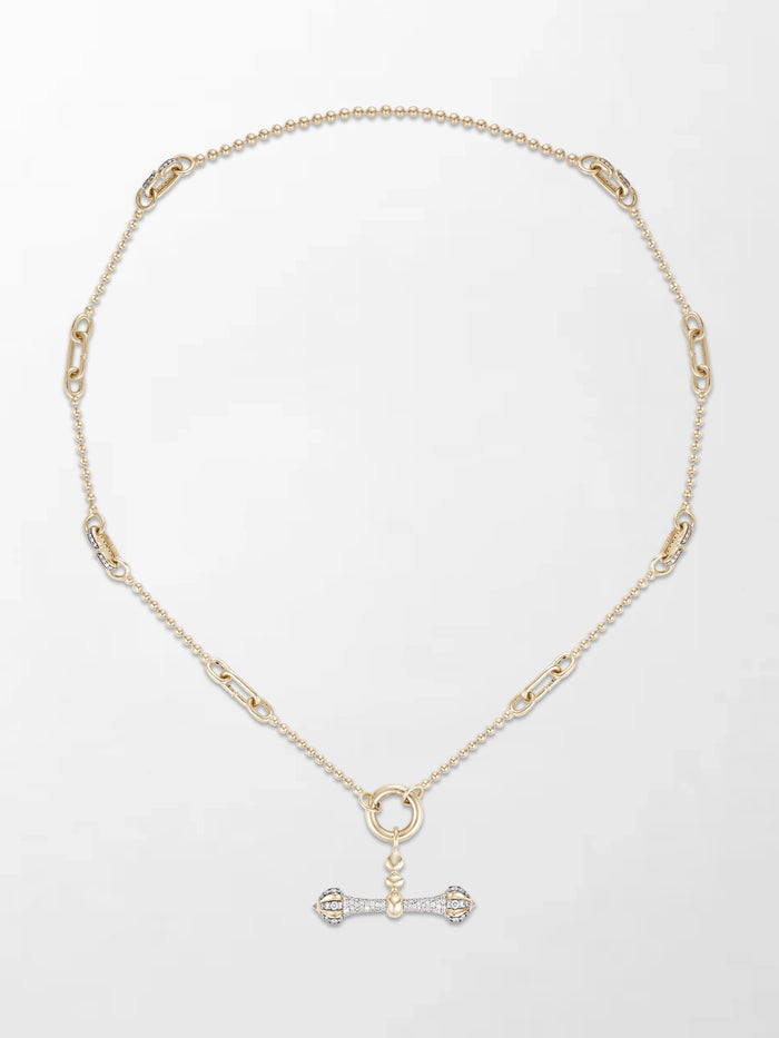 Midnight Diamond Dumbbell T-Bar Chain