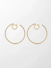 2 inch Split Bezel Double Hoop