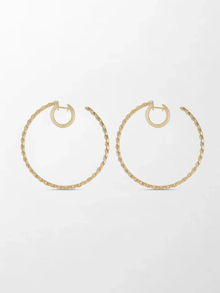 2 inch Split Bezel Double Hoop