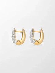 Diamond Curve Huggies