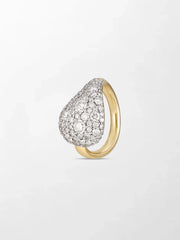 Pear Dome Pave Ring