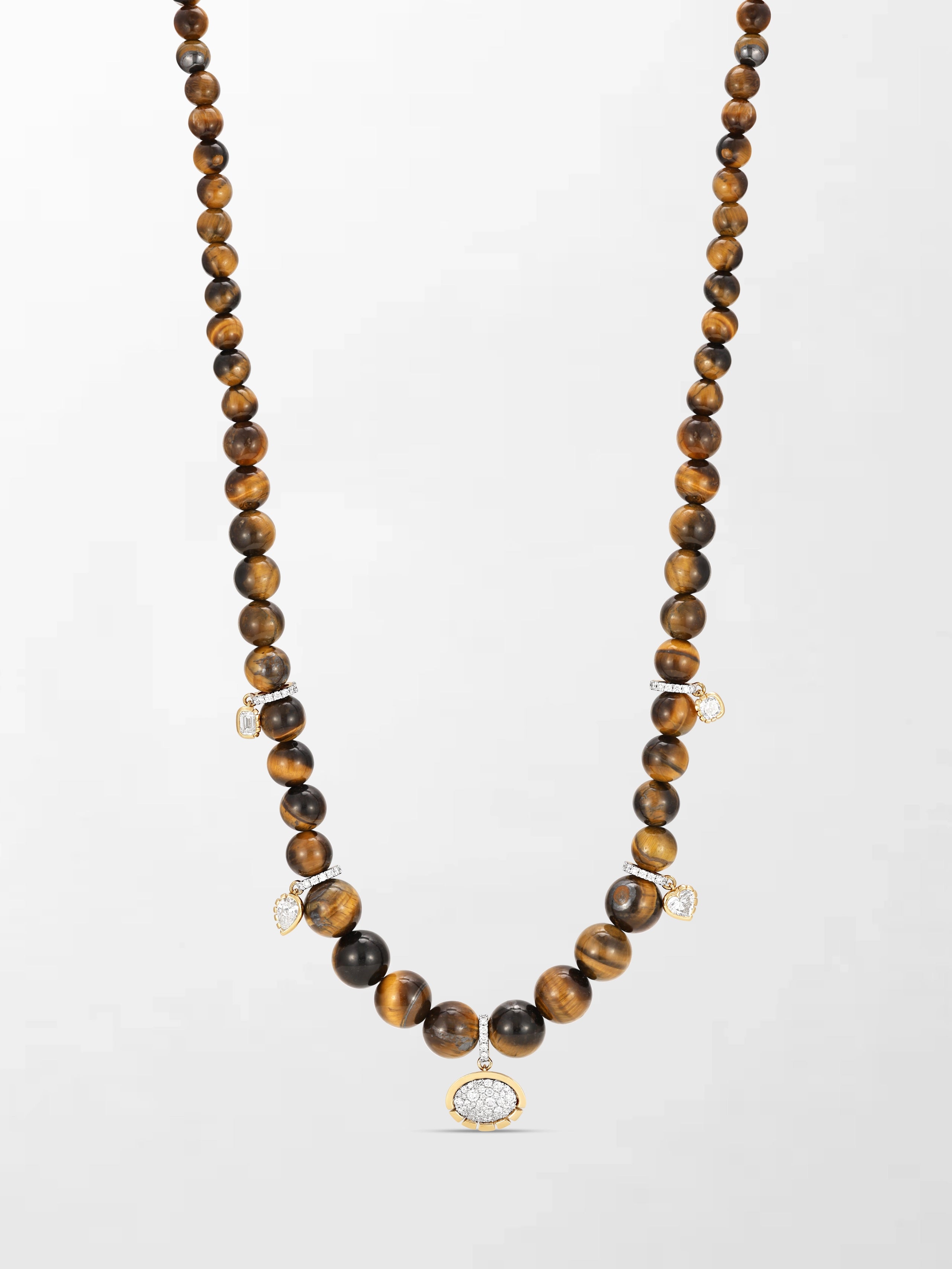 Tiger’s Eye Charm Necklace