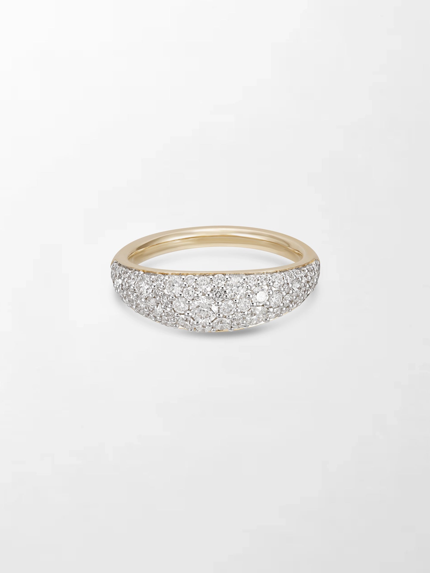 Sleek Pave Diamond Band