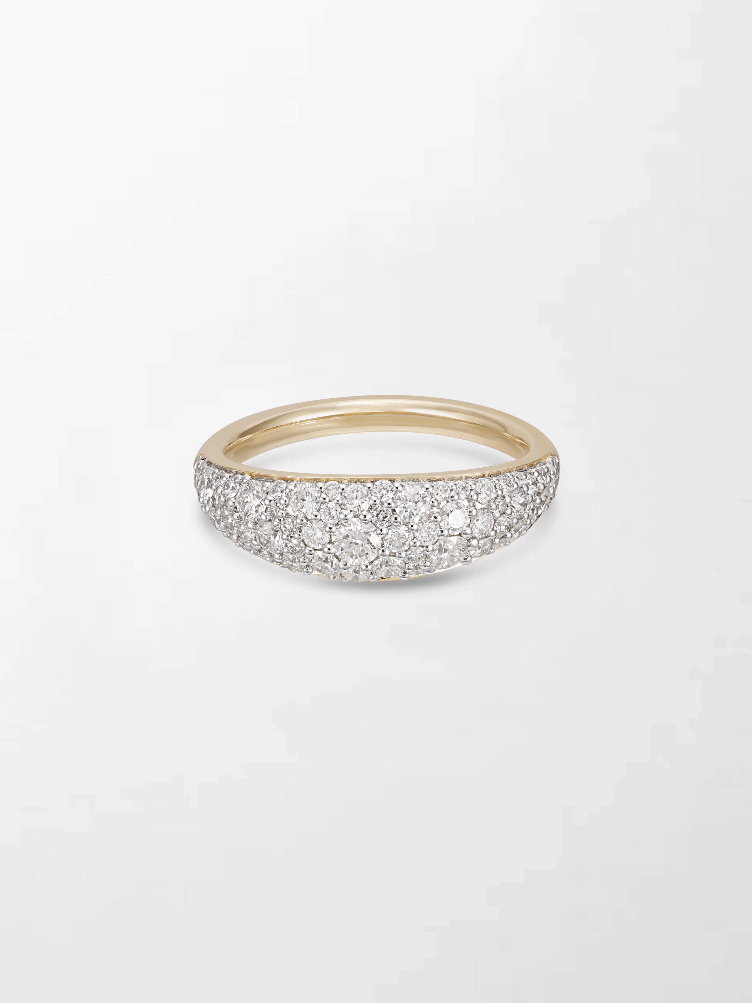 Sleek Pave Diamond Band