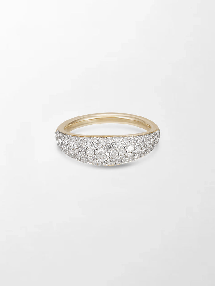 Sleek Pave Diamond Band