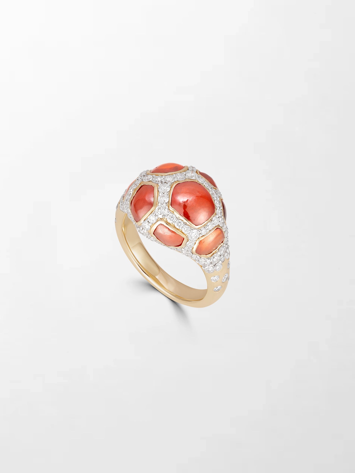 Giraffe Hessonite Ring