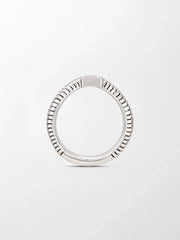 Emerald Cut Wave Ring