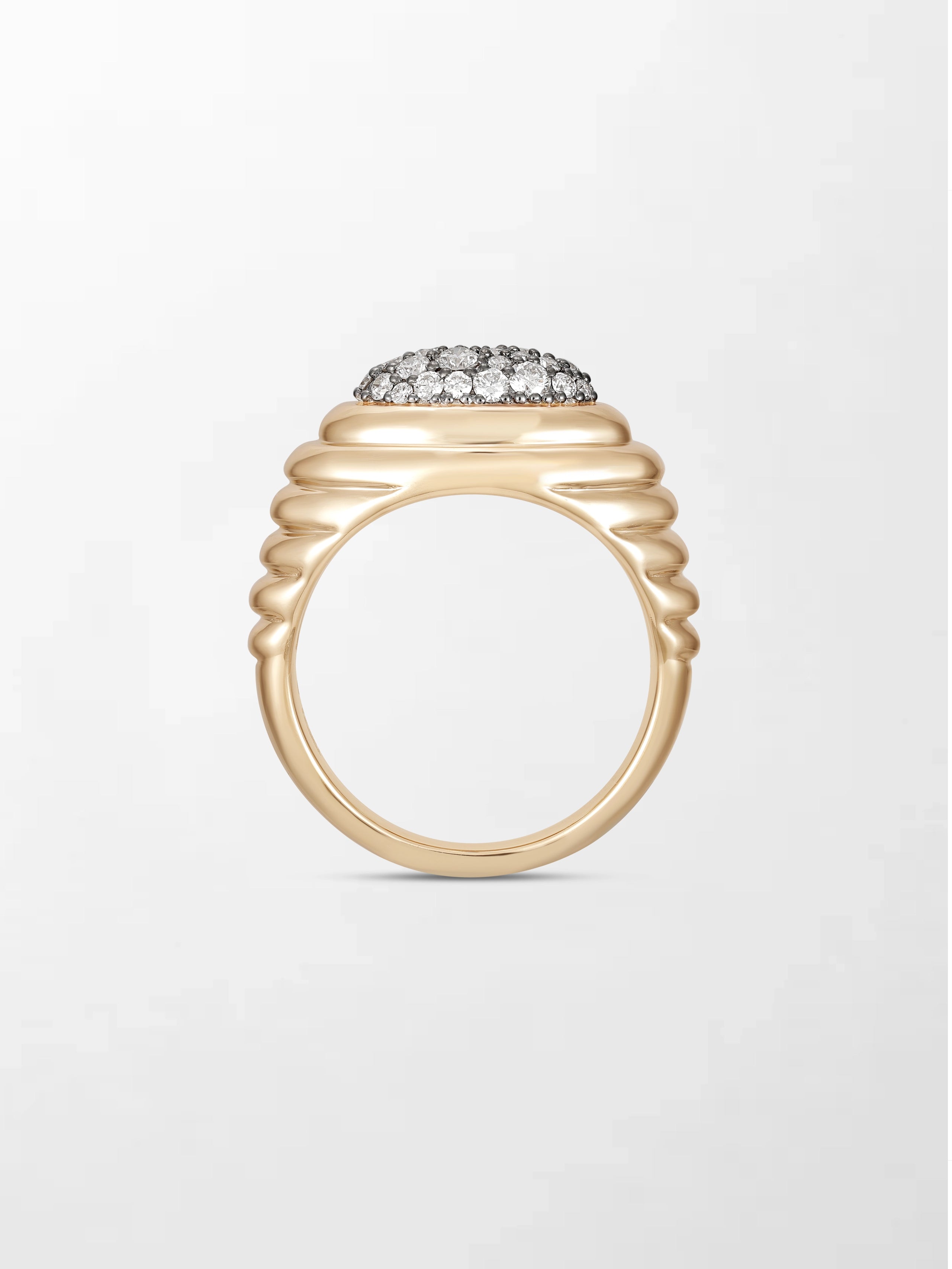Pavé Rise Pinky Ring