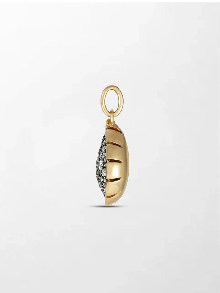 Split Bezel Teardrop Pendant