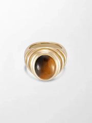 Tiger's Eye Gold Ring