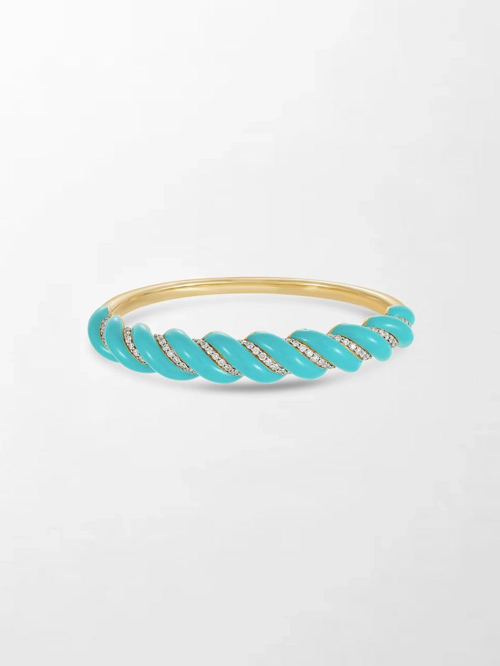 Turquoise Hinged Bracelet