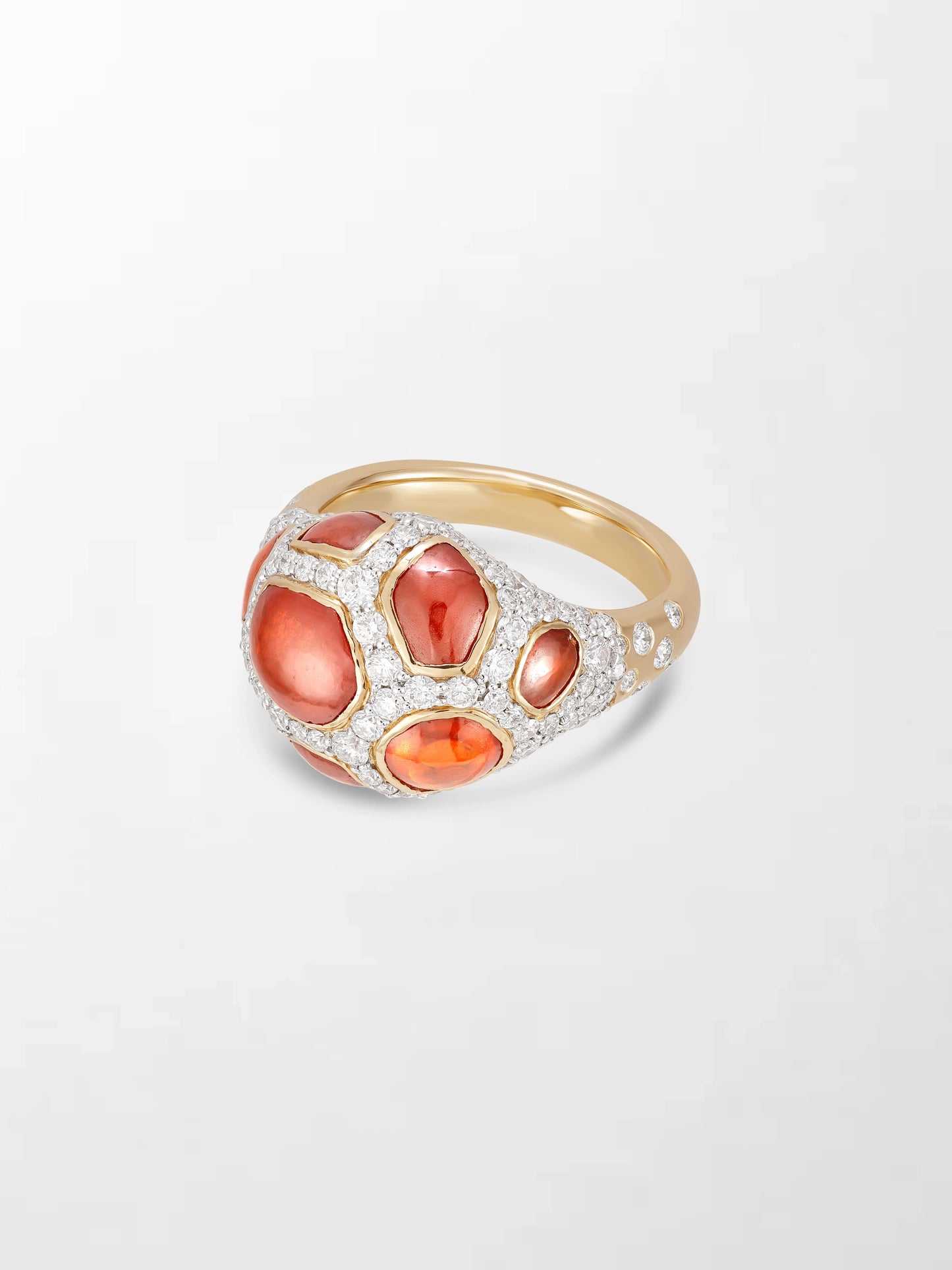 Giraffe Hessonite Ring