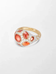 Giraffe Hessonite Ring