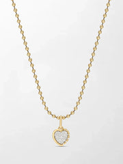 Split Bezel Heartlight Pendant with Ball Chain