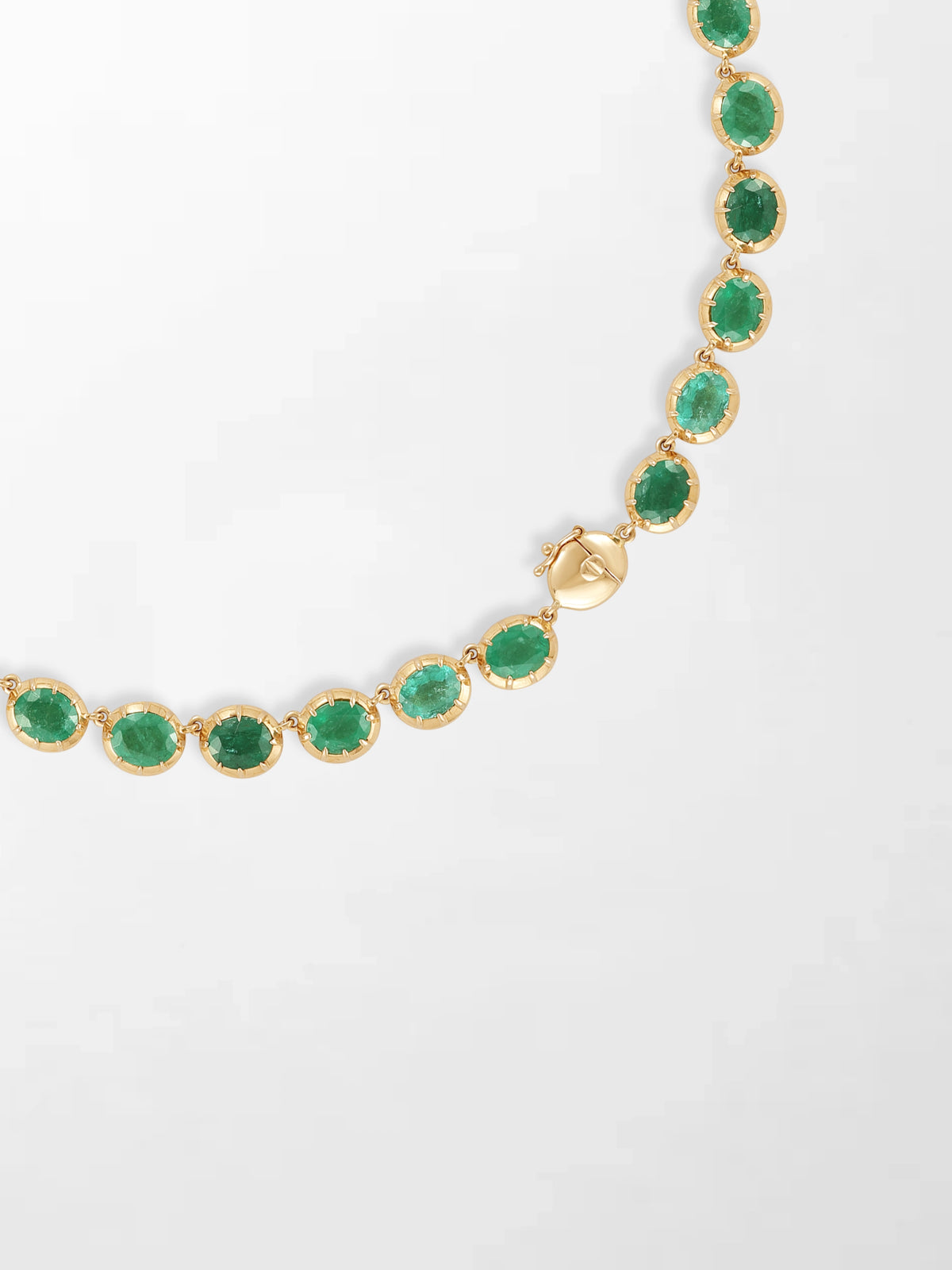 Ovel Emerald Necklace