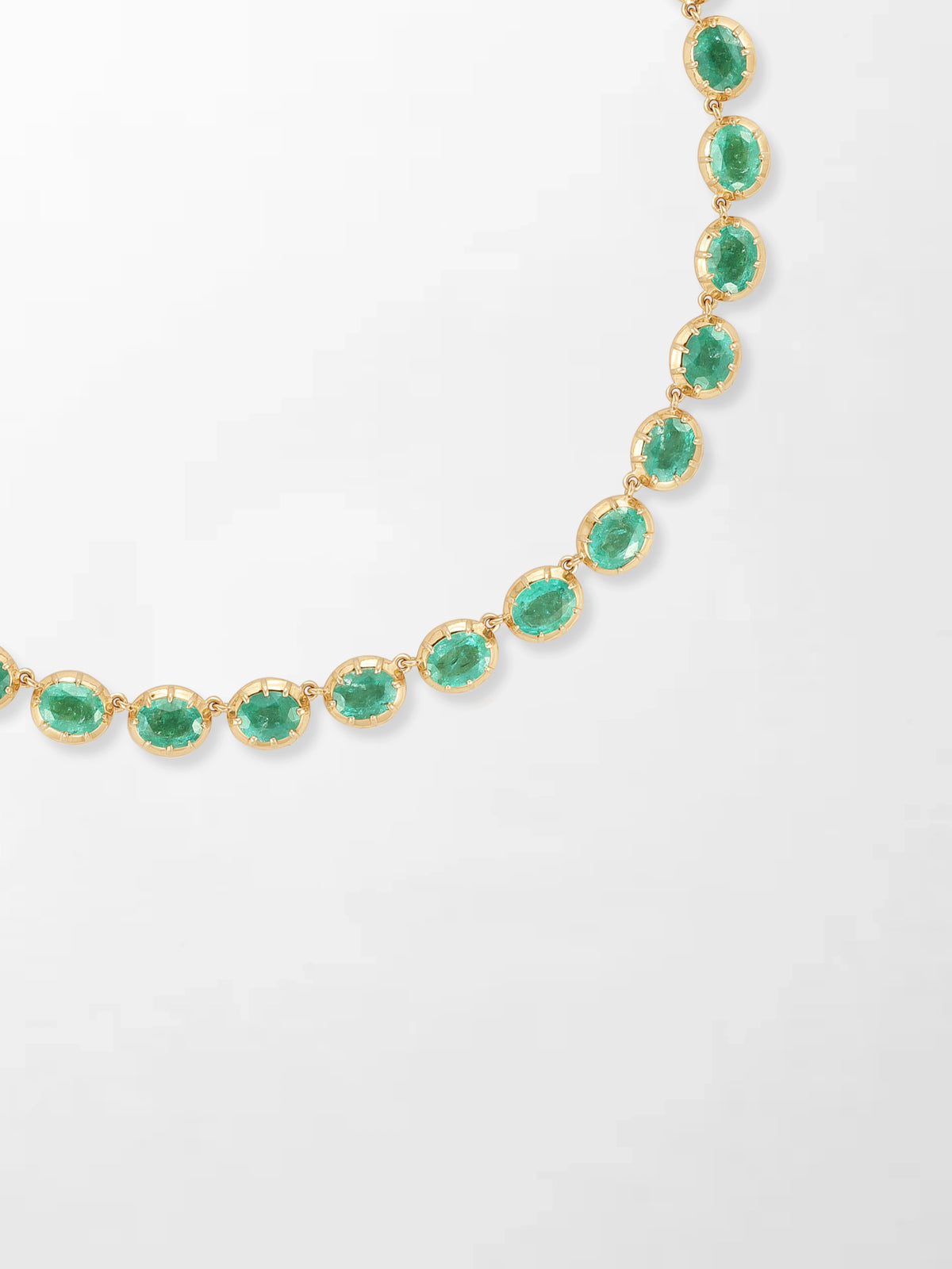 Ovel Emerald Necklace