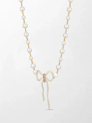 Akoya Pearl Flick-Tie Necklace
