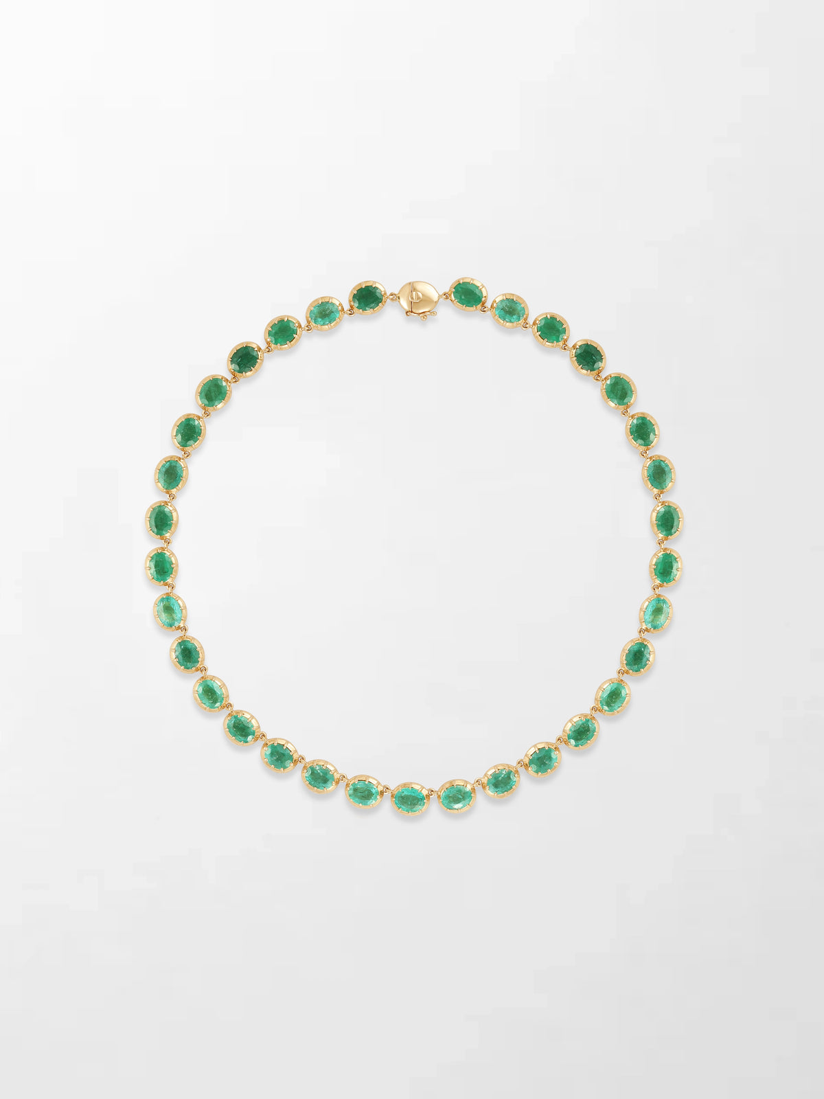Ovel Emerald Necklace