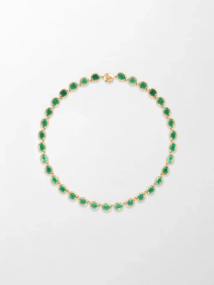 Ovel Emerald Necklace