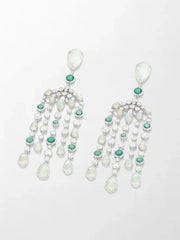Moonlit Opal Chandelier Earrings
