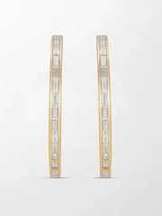 Baguette Canvas Hoops
