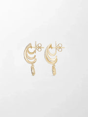 Drop Claw Diamond Earrings