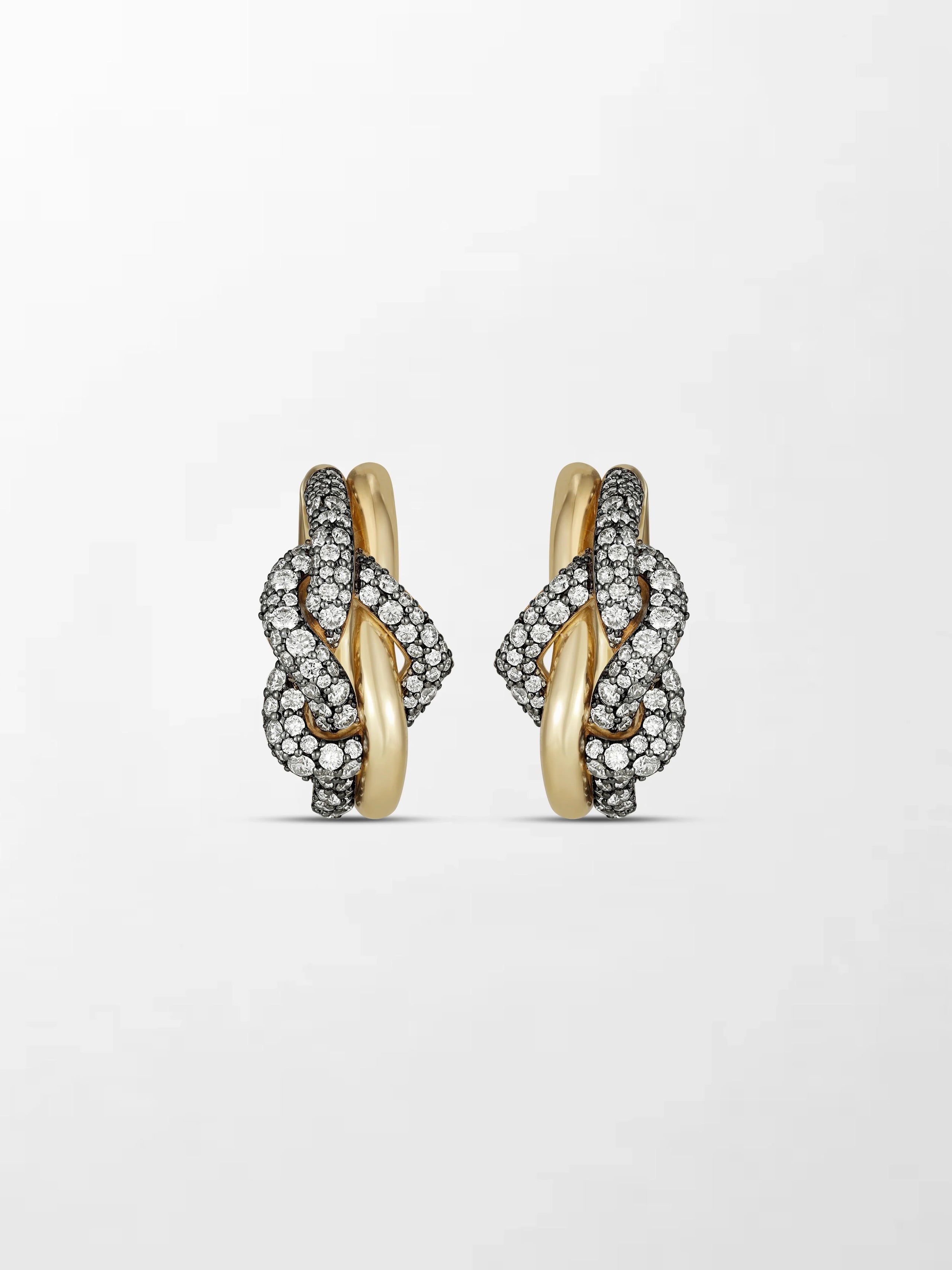 Heart Knot Hoops
