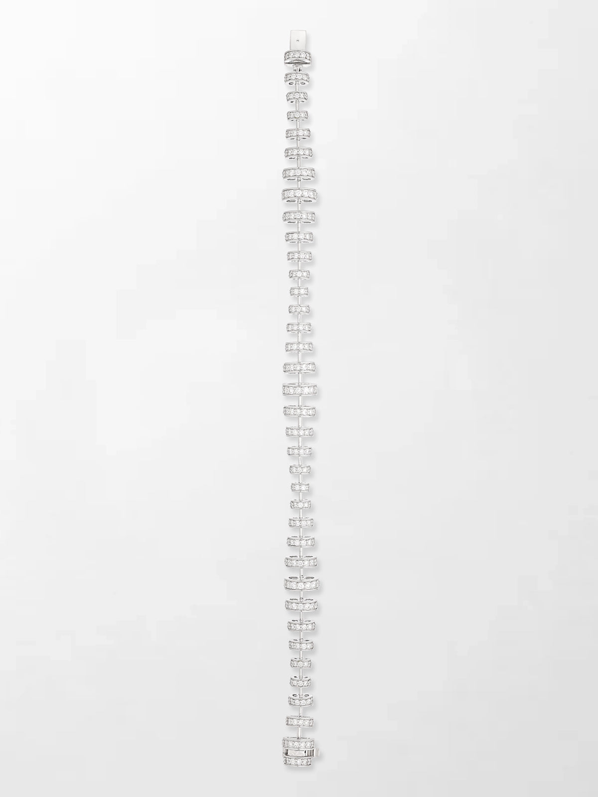 Snow Tapered Roundelle Bracelet