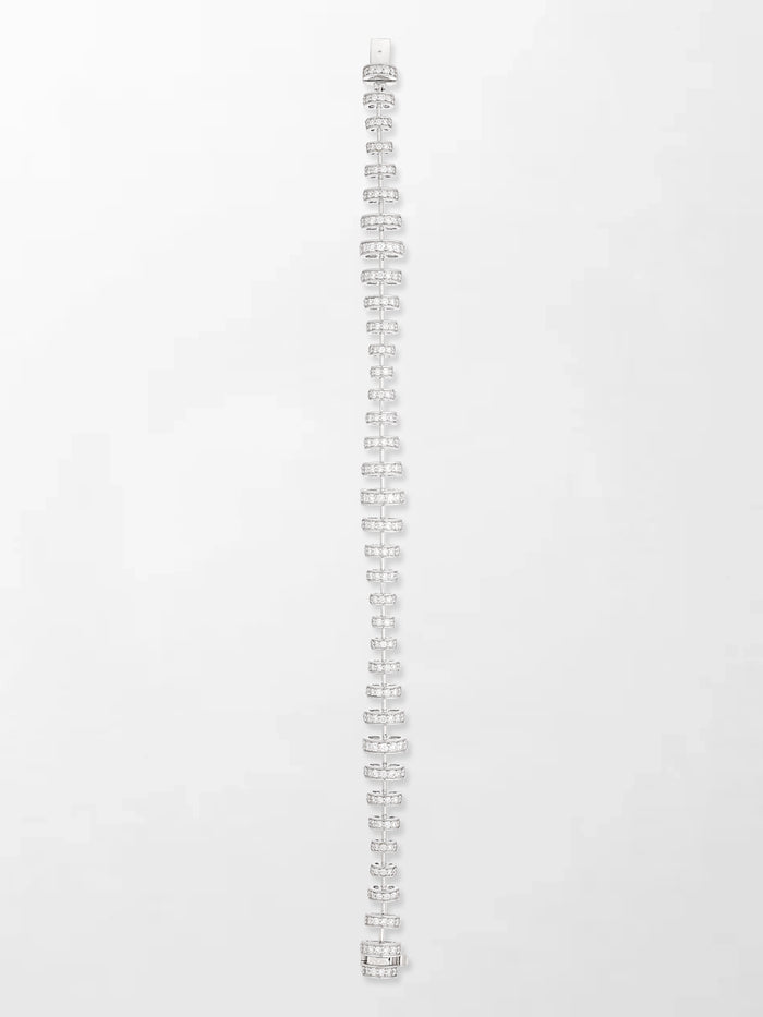 Snow Tapered Roundelle Bracelet